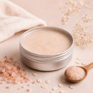Pink Salt Restore Scrub - natural exfoliating heel scrub by Pure Skin