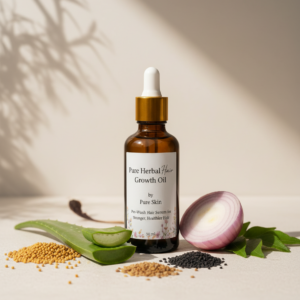 Pure Herbal Hair Growth Oil - natural hair fall control oil by Pure Skin