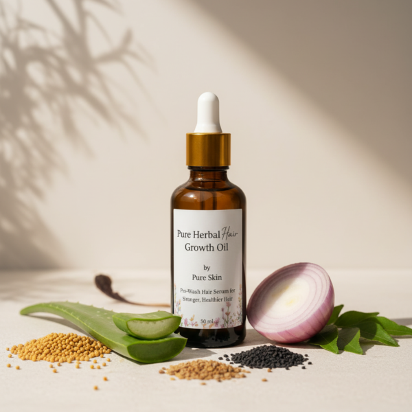 Pure Herbal Hair Growth Oil - natural hair fall control oil by Pure Skin
