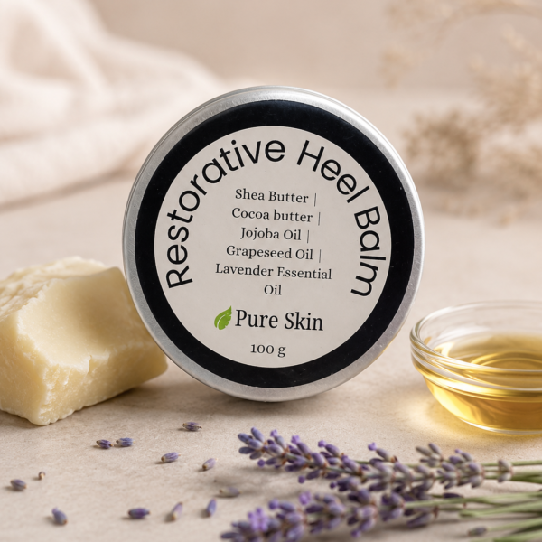 Restorative Heel Balm - natural cracked heel repair balm by Pure Skin