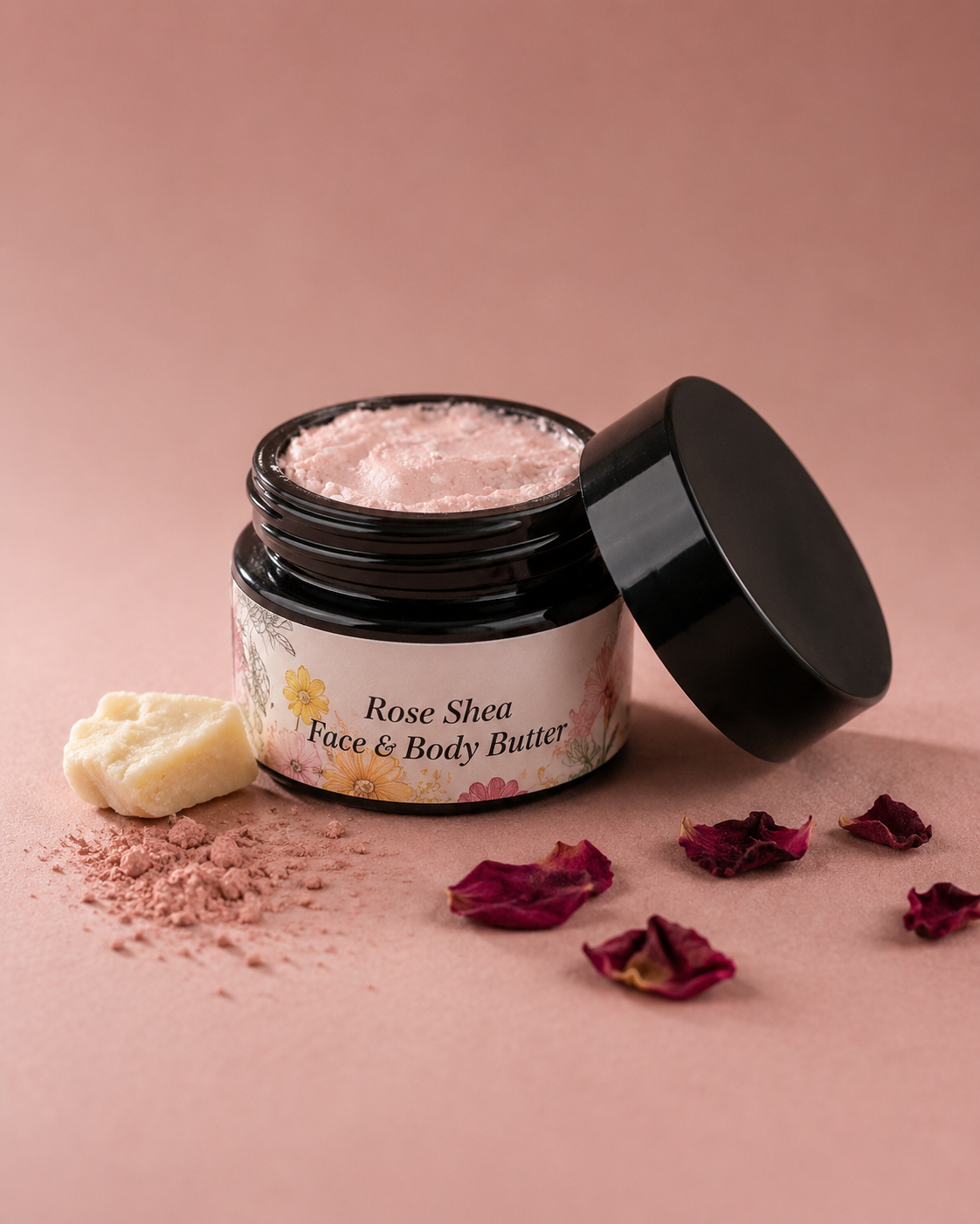 Rose Shea Face & Body Butter - natural moisturizer by Pure Skin