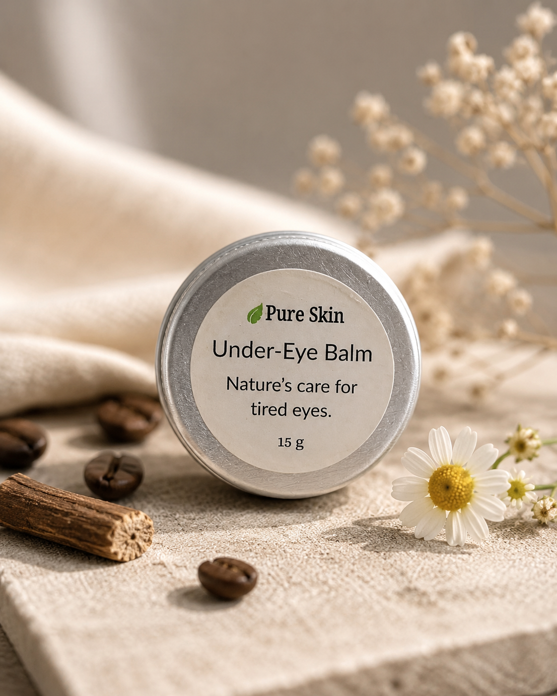 Moisturise & comfort tired under-eyes naturally with our Under-Eye Balm — tallow, licorice & chamomile. Handcrafted, 15g. Shop now.